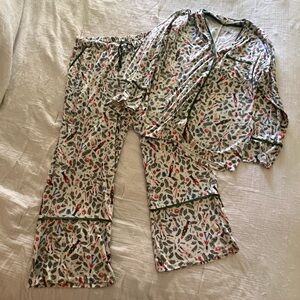 Summersalt Nutcracker Christmas Pajama Set with Green Accents